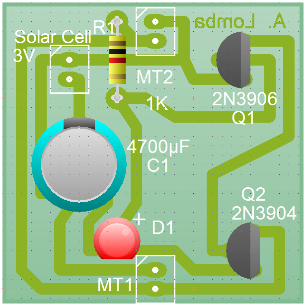 Imaxe 3d da PCB