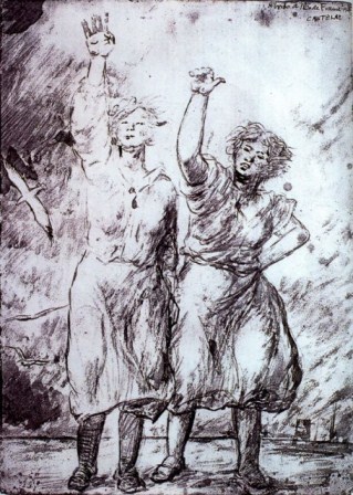 Castelao, A bordo del Ile-de-France.