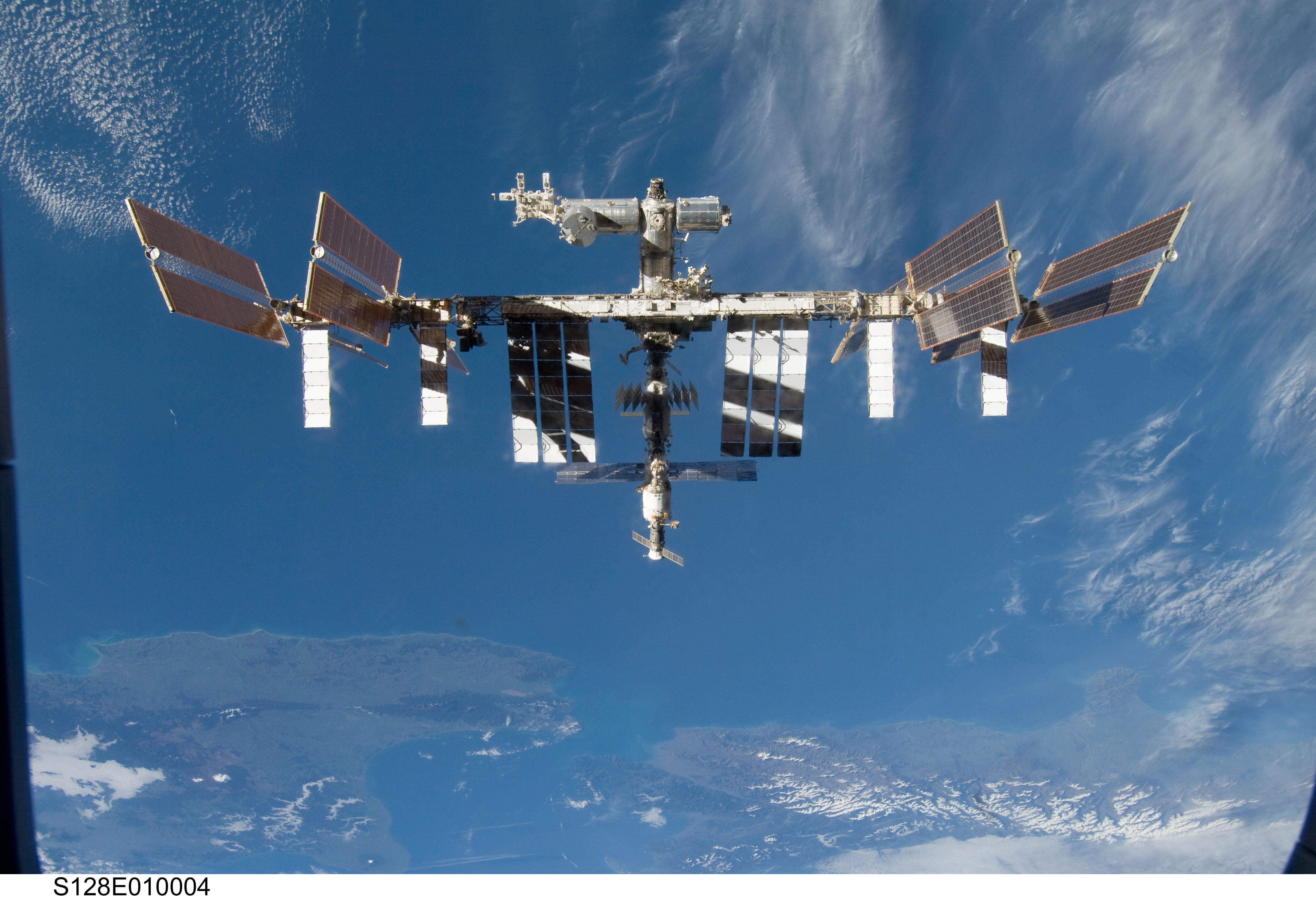 A Estación Espacial Internacional sobre a Terra