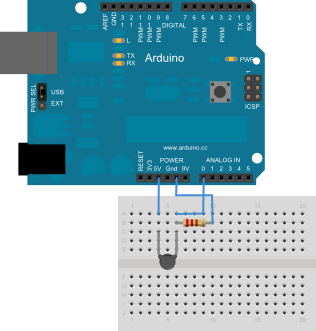 Arduino. Exemplo 9: Lectura dun sensor térmico NTC